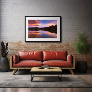 Poster: Sonnenuntergang am Geroldsee