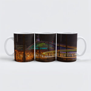 raxxa Premium-Tasse: HBF Cologne at night