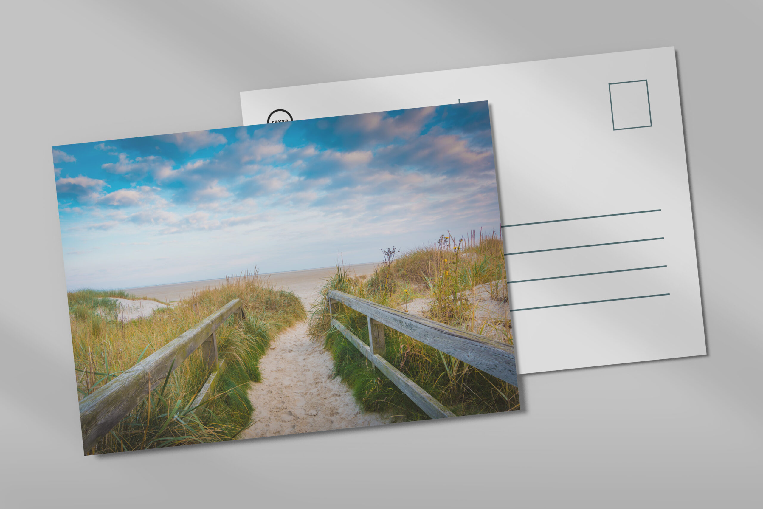 raxxa Postkarte: Weg zum Strand