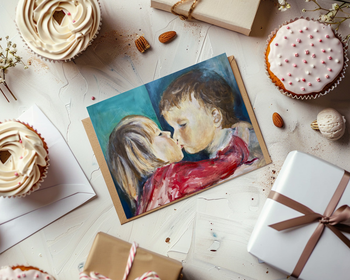 raxxa Postkarte: Der Kuss