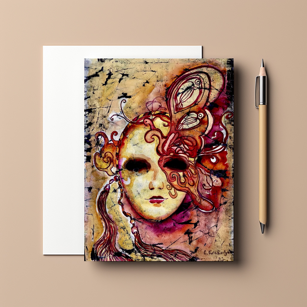 raxxa Postkarte: Venezianische Maske II