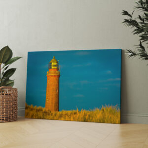 raxxa Canva: Leuchtturm im Sonnenuntergang