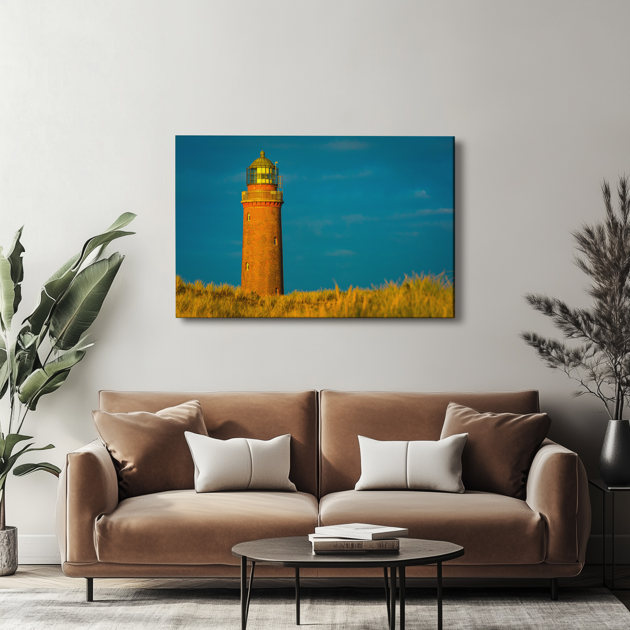 raxxa Canva: Leuchtturm im Sonnenuntergang - immagine 3