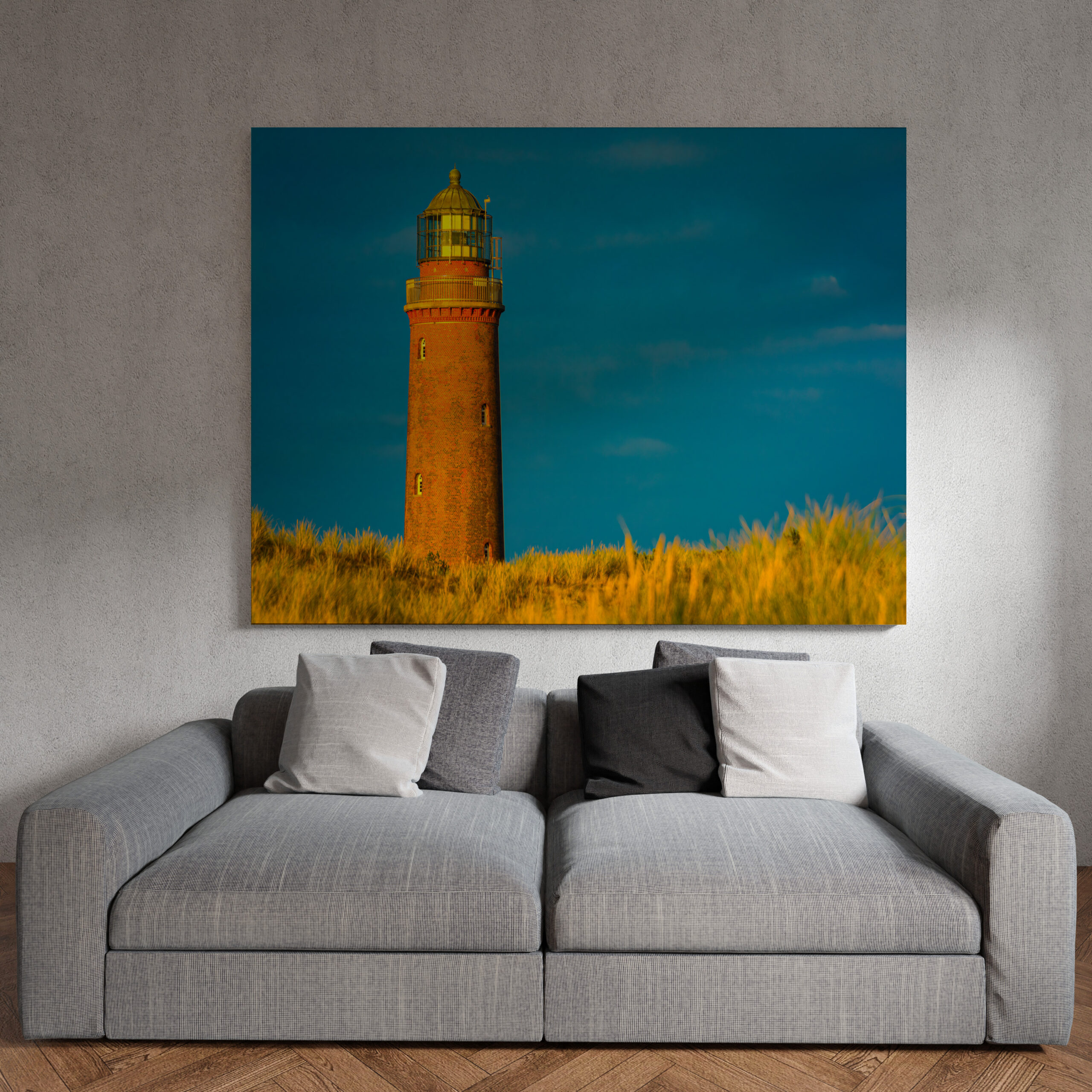 raxxa Canva: Leuchtturm im Sonnenuntergang - immagine 2