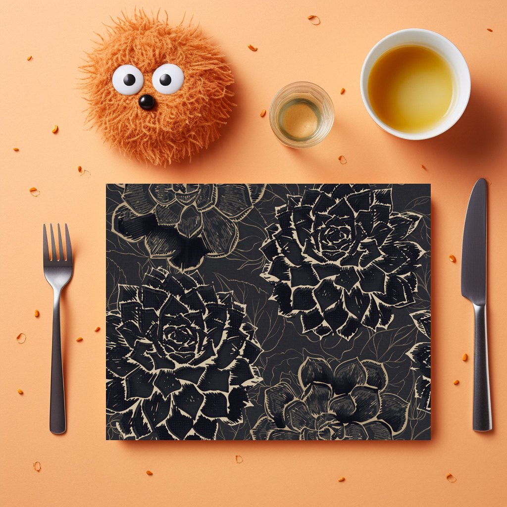 raxxa Premium-Tischset: Classical elegant flowers - Image 3