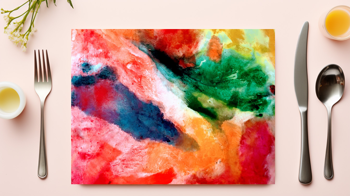 raxxa Premium-Tischset: Abstrakte Komposition