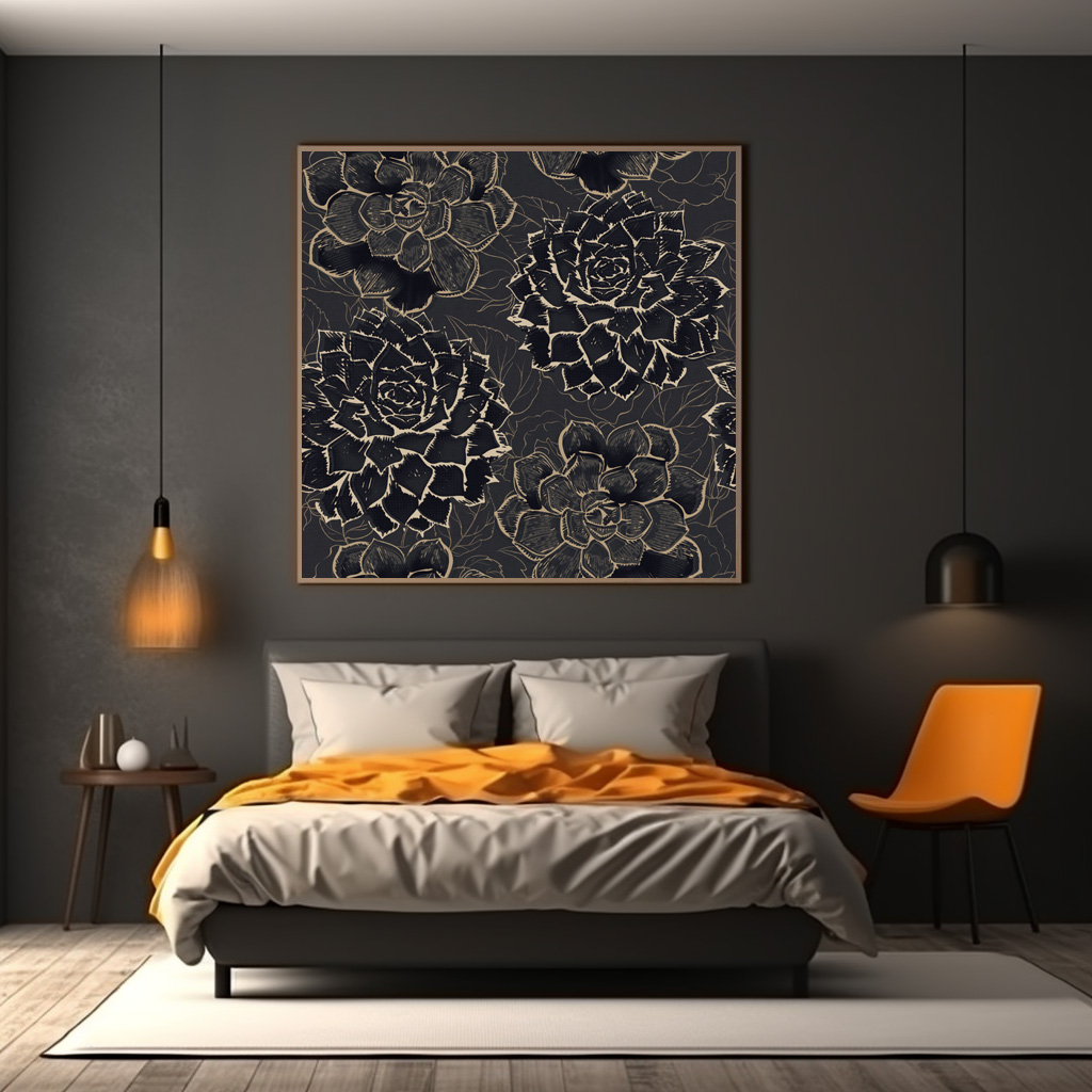 Poster: Classical elegant flowers