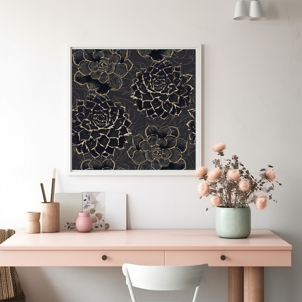 Poster: Classical elegant flowers - Imagen 3