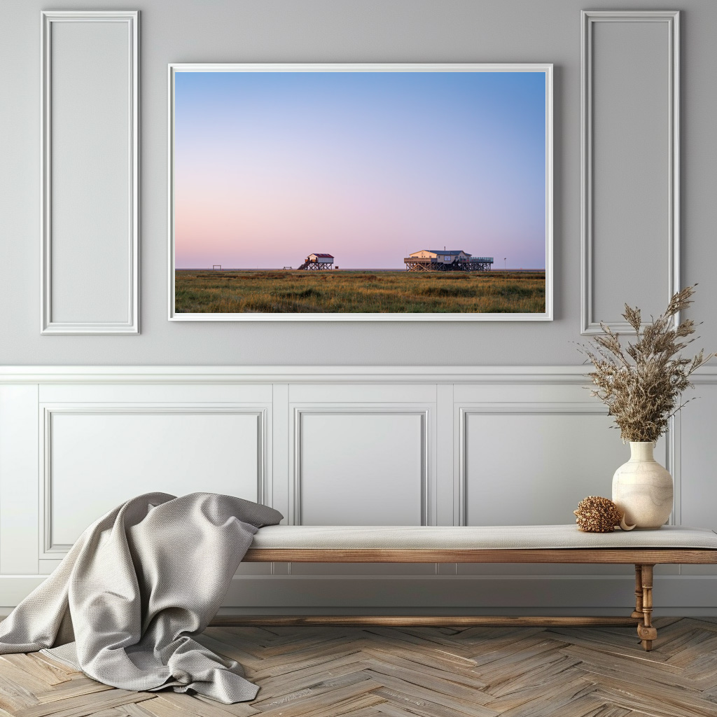 Poster: Sankt Peter Ording am Morgen