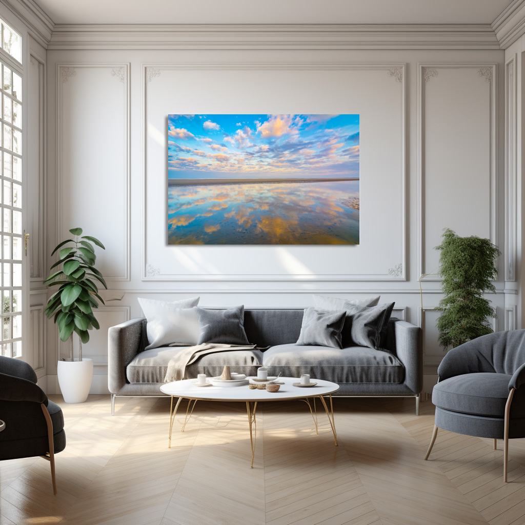 Poster: Nordsee Strand im Sonnenaufgang - Image 3