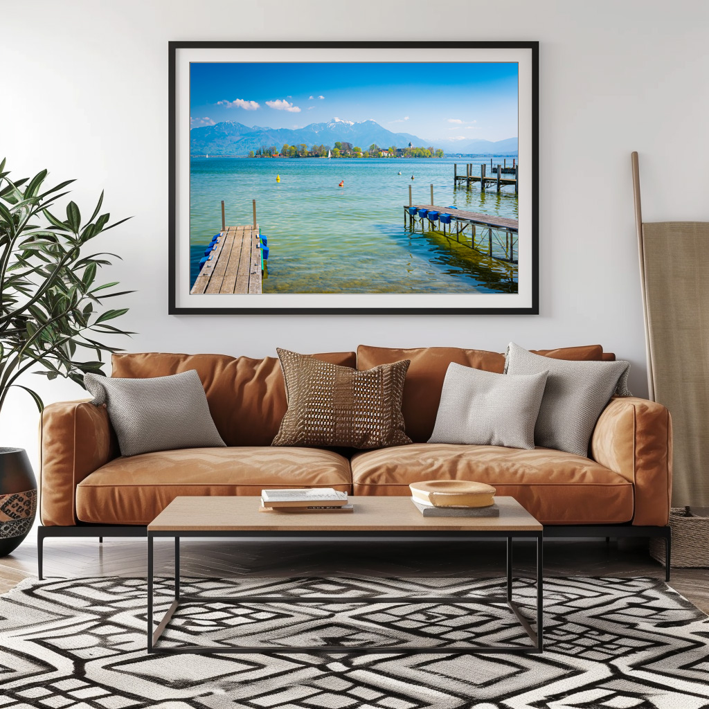 Poster: Frühling am Chiemsee