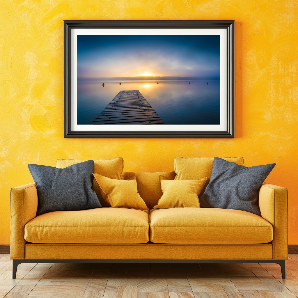 Poster: Sonnenaufgang am See - Imagen 3