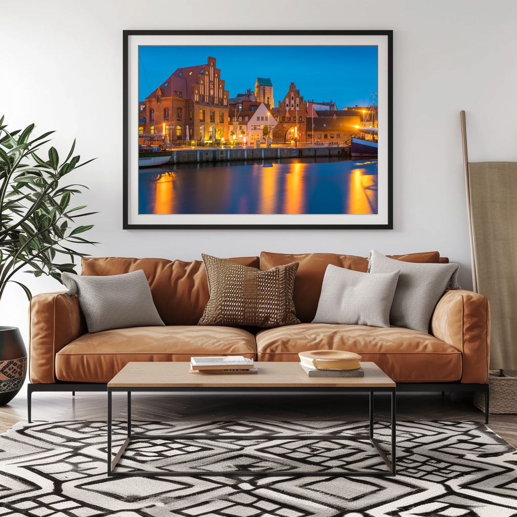 Poster: Wismar am Abend