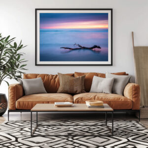 Poster: Abenddämmerung am Strand