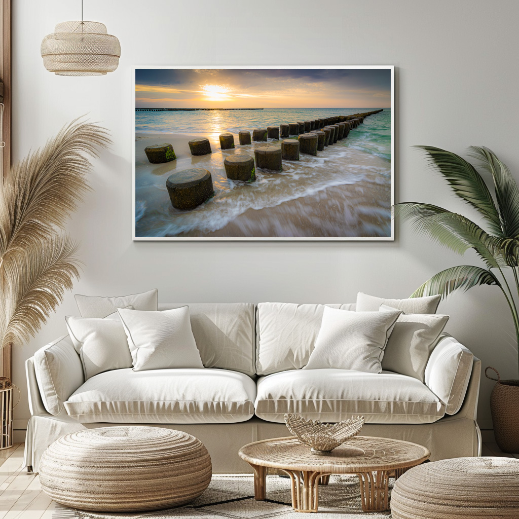 Poster: Buhne im Sonnenuntergang – Bild 2