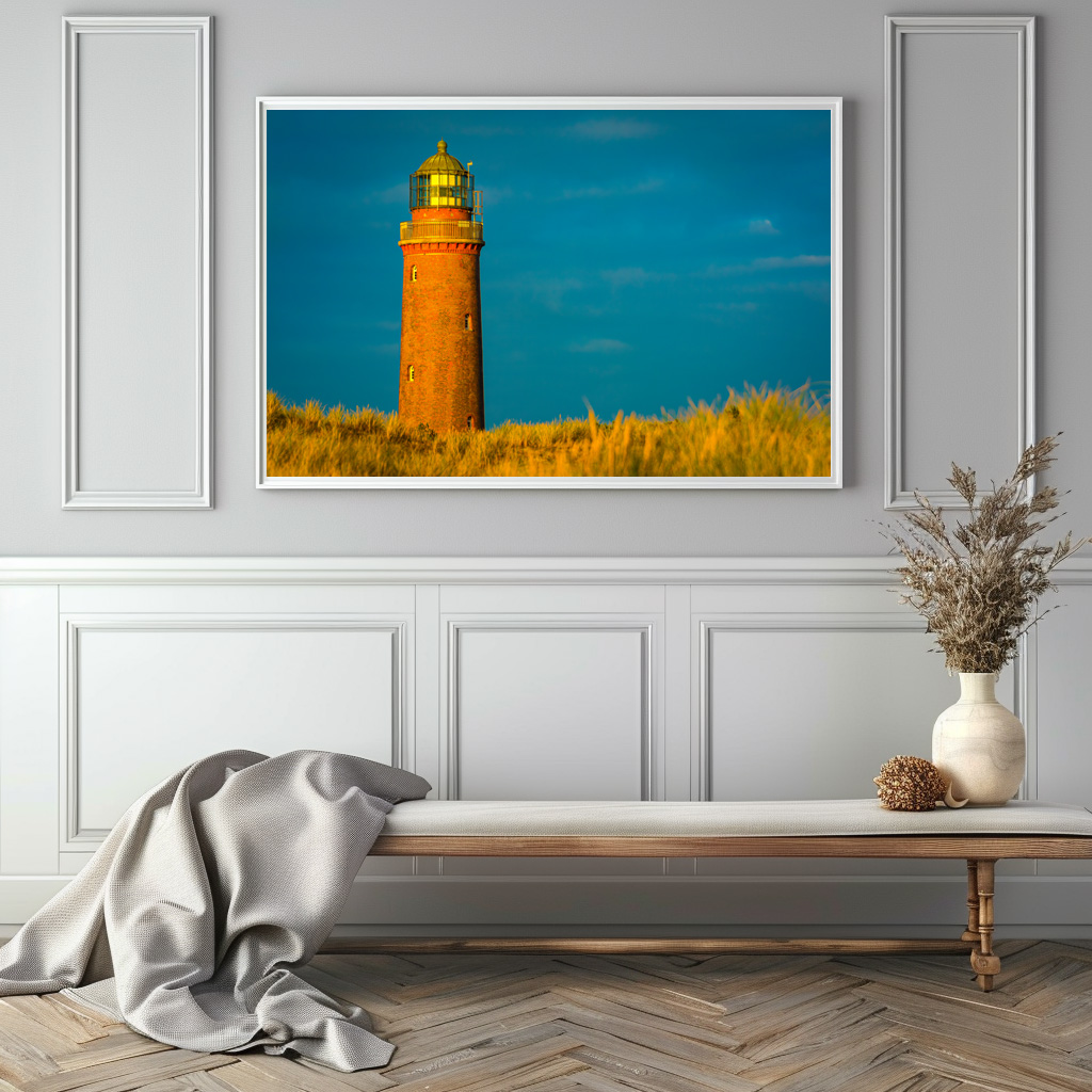 Poster: Leuchtturm im Sonnenuntergang - Imagen 2