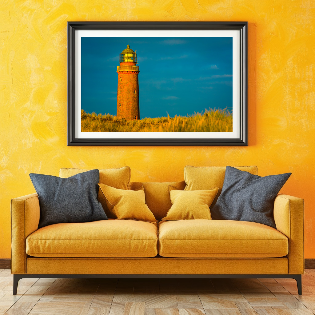 Poster: Leuchtturm im Sonnenuntergang - Imagen 3