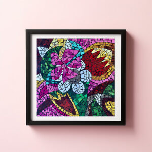 Poster: Blumenmosaik