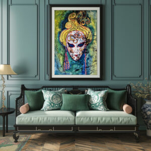 Poster: Venezianische Maske I