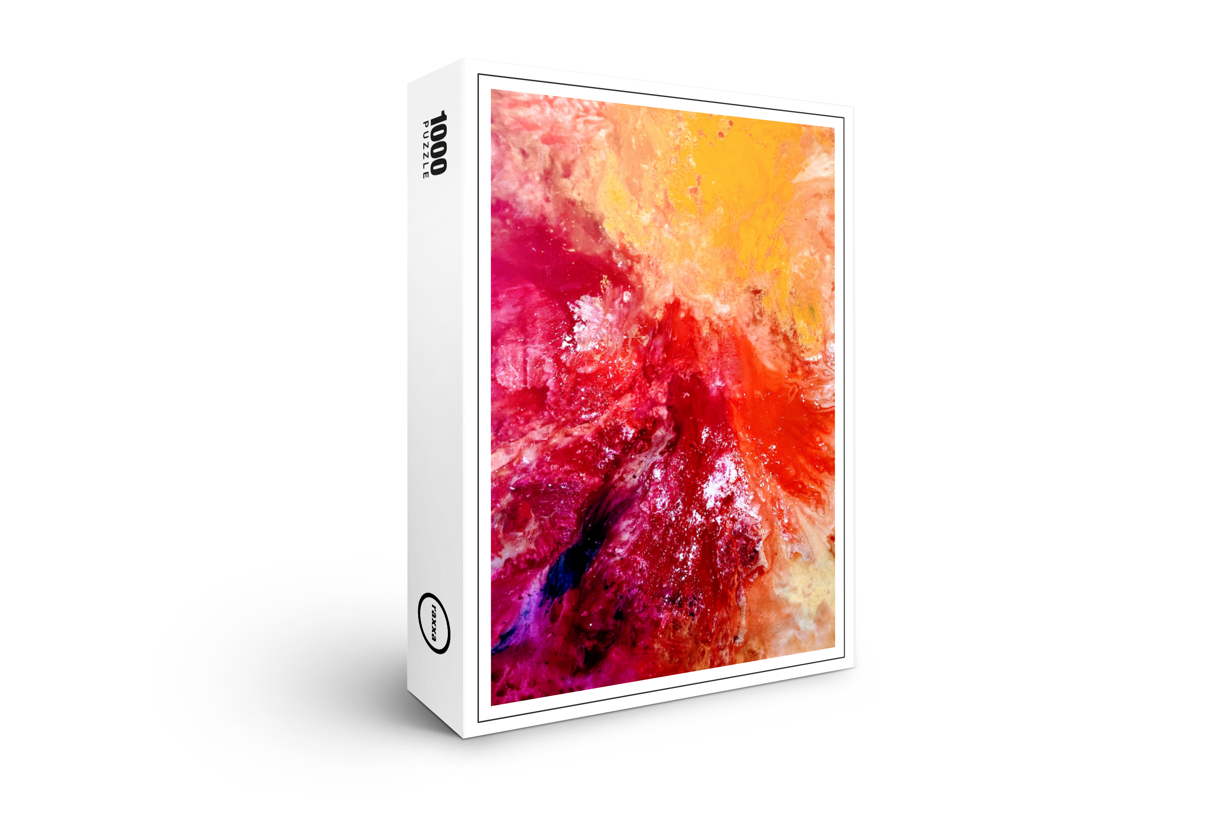 raxxa Premium-Puzzle: Komposition rot orange