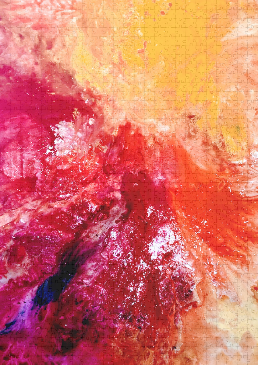 raxxa Premium-Puzzle: Komposition rot orange - immagine 2