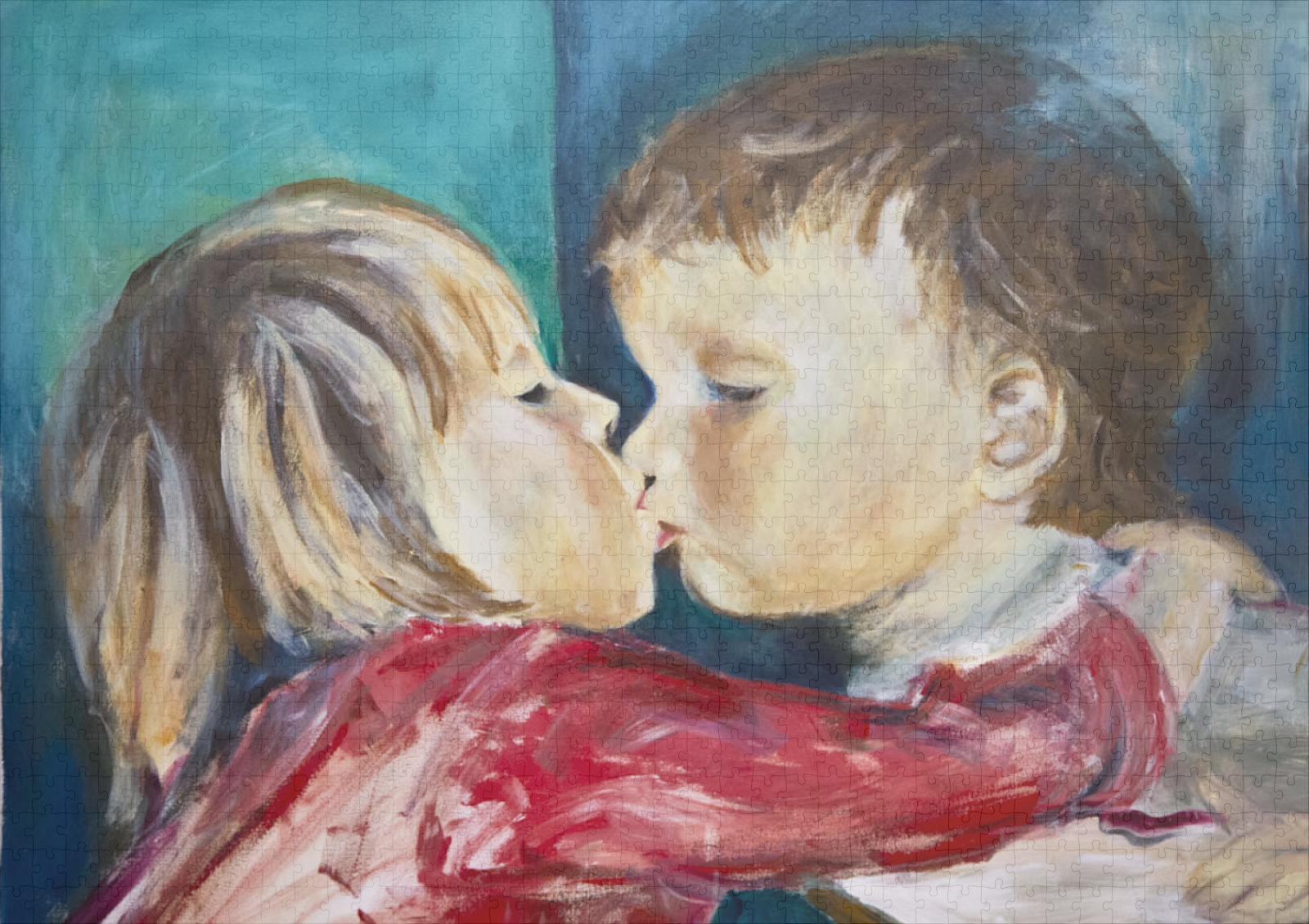 raxxa Premium-Puzzle: Der Kuss - immagine 2