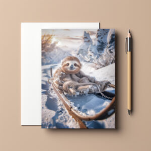 raxxa Postkarte: Gemütlich kann man den Eiszapfen beim Wachsen zu sehen