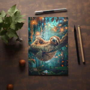 raxxa Postkarte: Ich bin nicht faul ich bin effizient minimalistisch