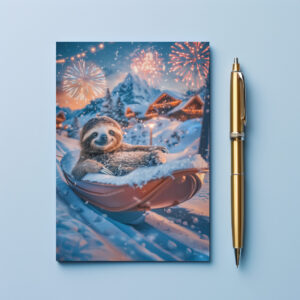 raxxa Postkarte: ab ins Neue Jahr