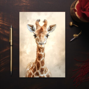 raxxa Postkarte: Baby Giraffe