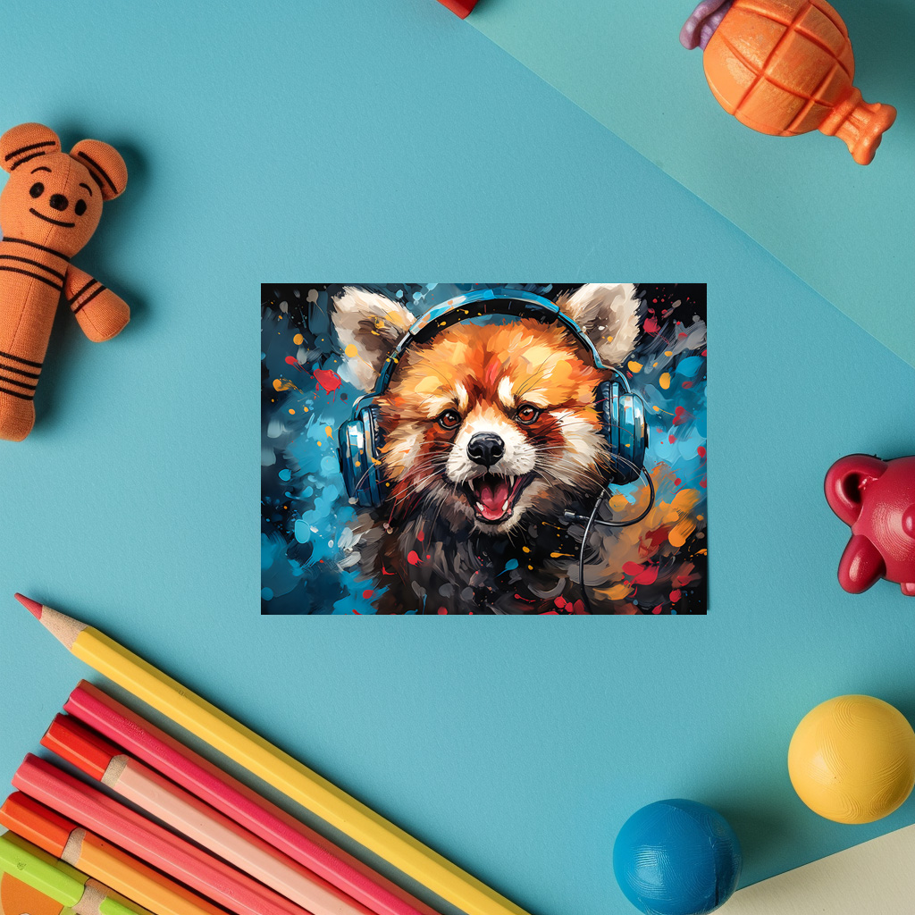 raxxa Postkarte: red Panda