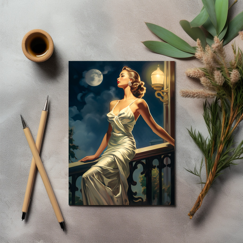 raxxa Postkarte: Champagner und Träume gehören zusammen