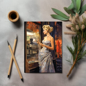 raxxa Postkarte: Chiffon und Seide sind meine zweite Haut