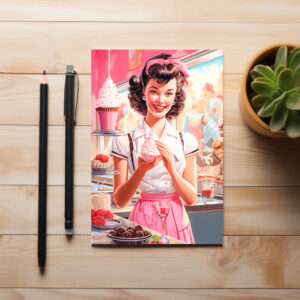 raxxa Postkarte: Eine Milchbar ist der Best Ort und Kaltes in Heißes zu verwandeln