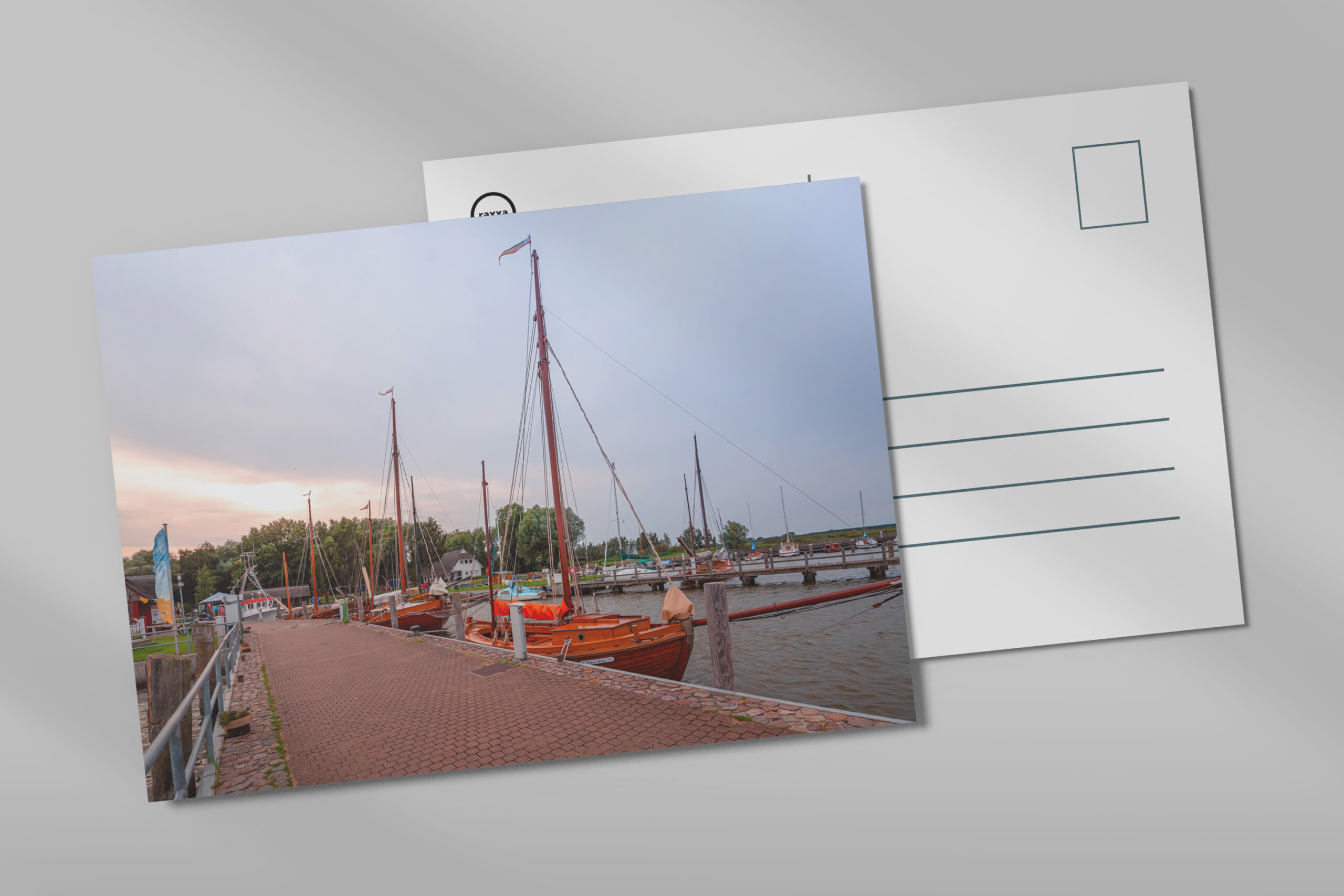 raxxa Postkarte: Hafen Dierhagen