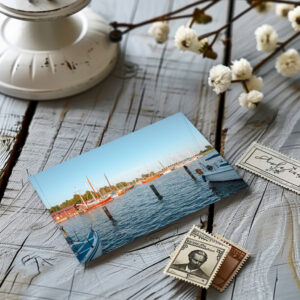 raxxa Postkarte: Hafen Wustrow