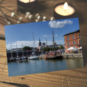raxxa Postkarte: Hafen Stralsund