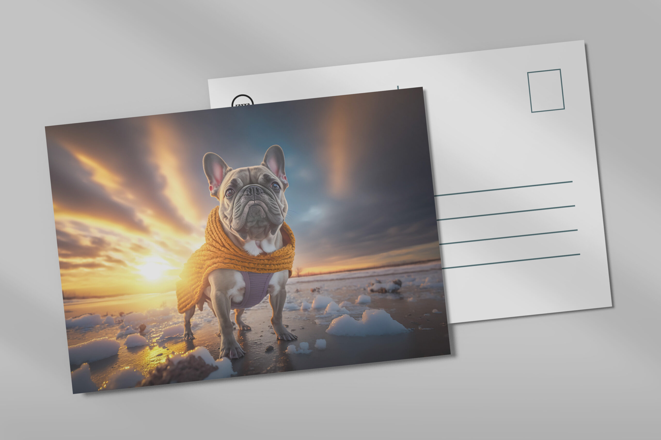 raxxa Postkarte: Ich bin der König der Welt