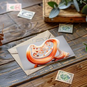 raxxa Postkarte: Harfe