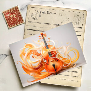 raxxa Postkarte: Kontrabass