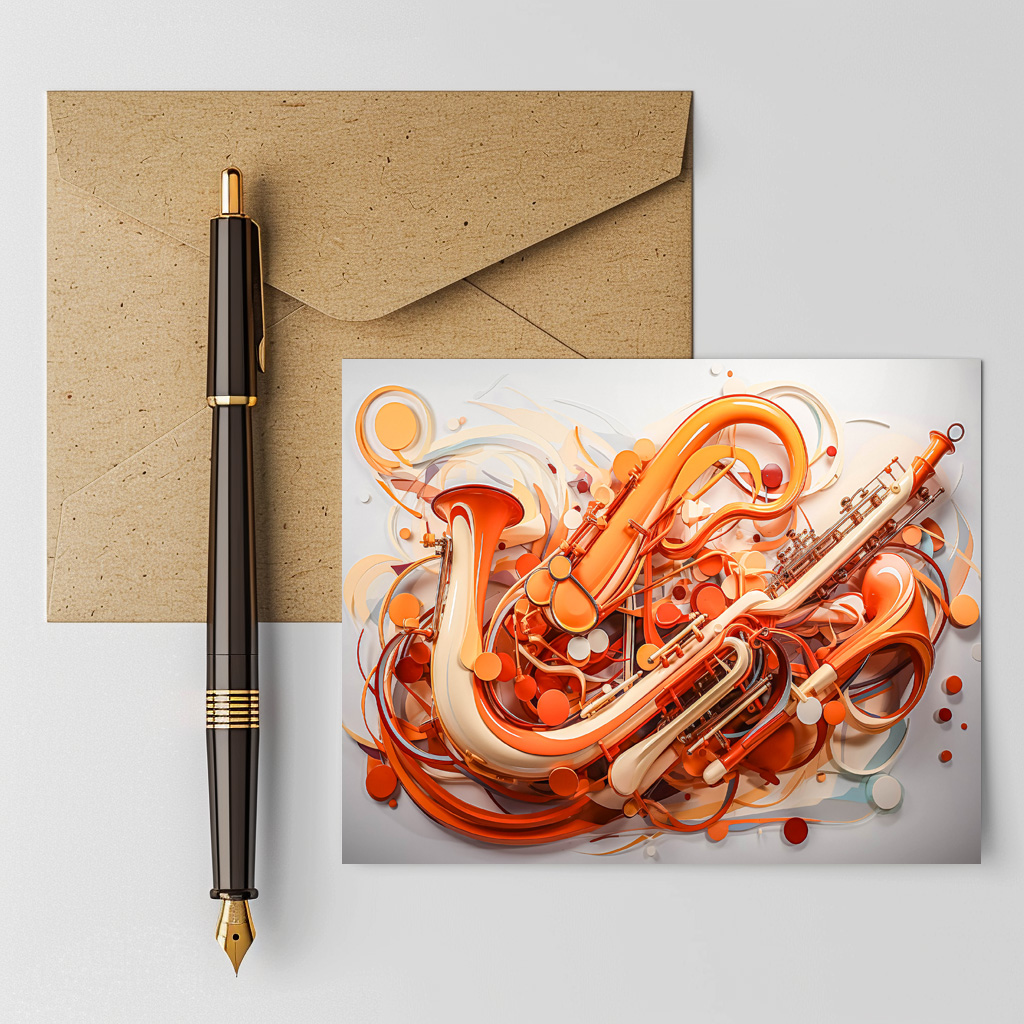 raxxa Postkarte: Saxophon 2