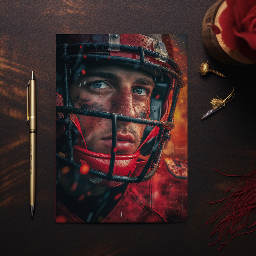 raxxa Postkarte: Jeder Block jeder Tackle zählt