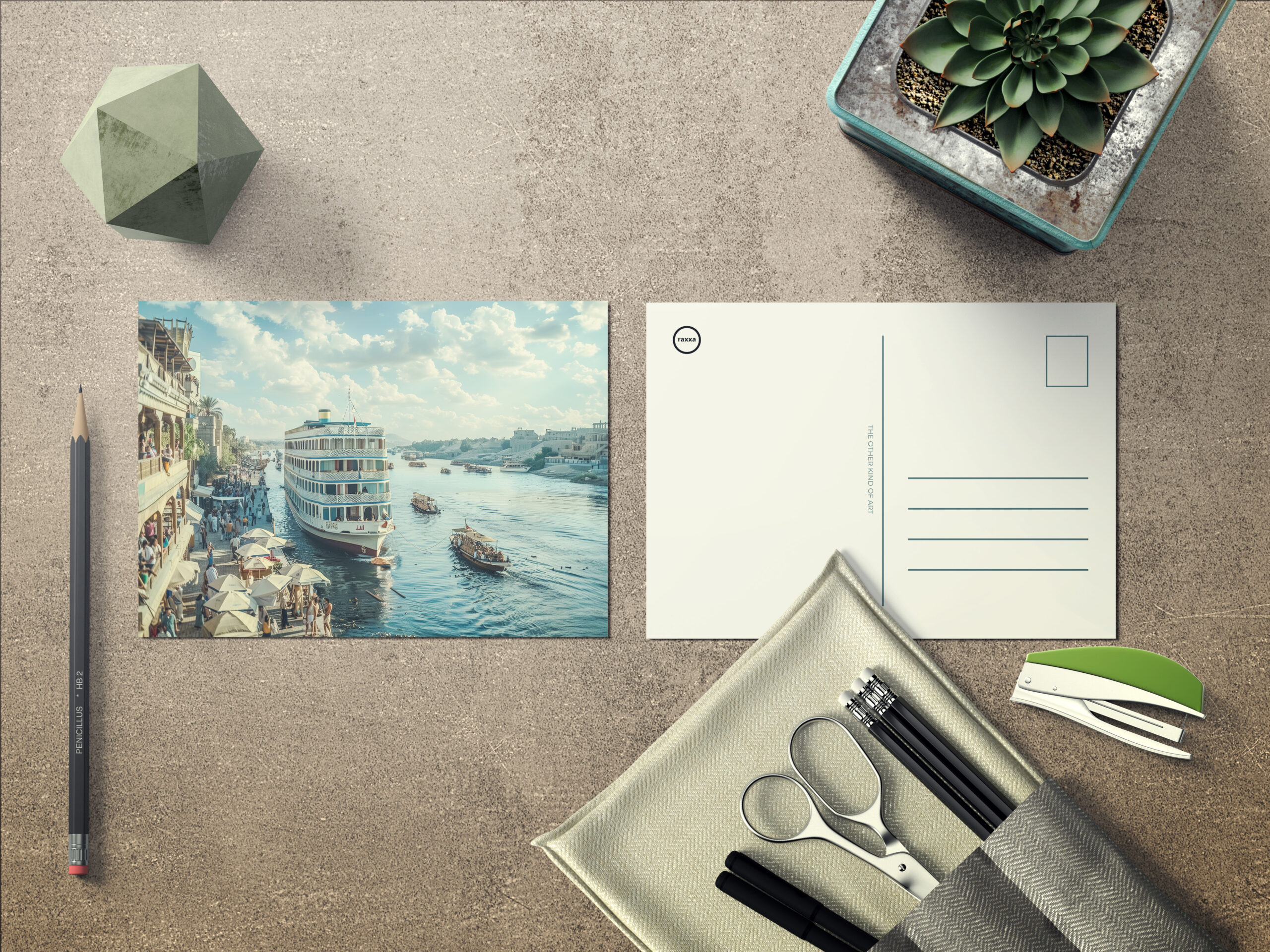 raxxa Postkarte: Das Herz eines Menschen ist der Schlüssel zu seinem Wert