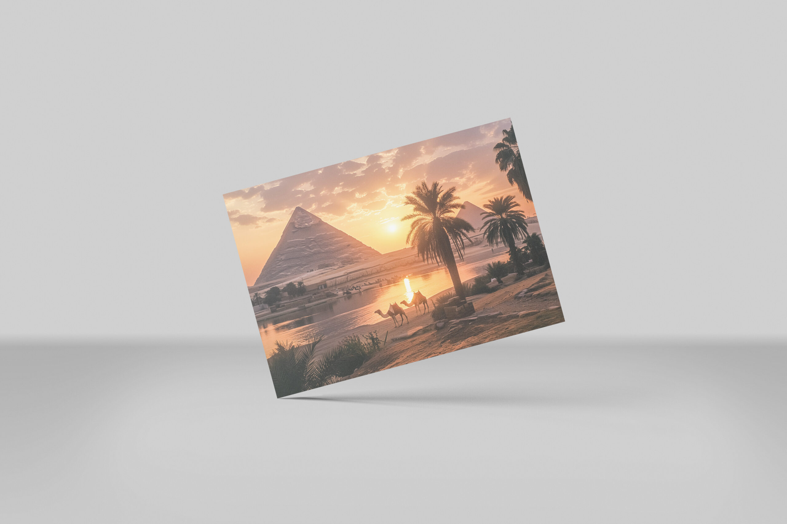 raxxa Postkarte: Das Leben ist wie der Nil manchmal still manchmal wild