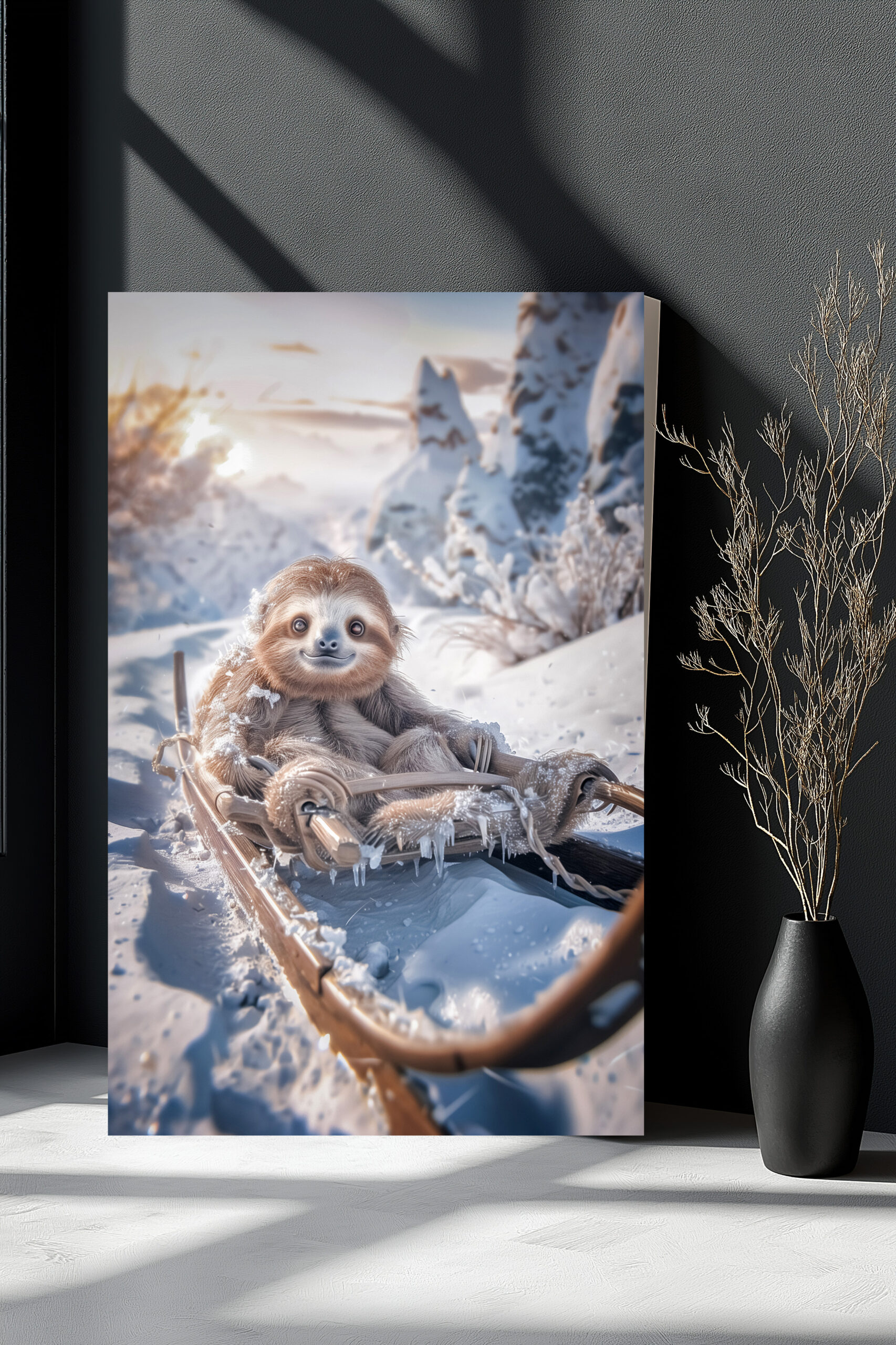 raxxa Canva: Gemütlich kann man den Eiszapfen beim Wachsen zu sehen