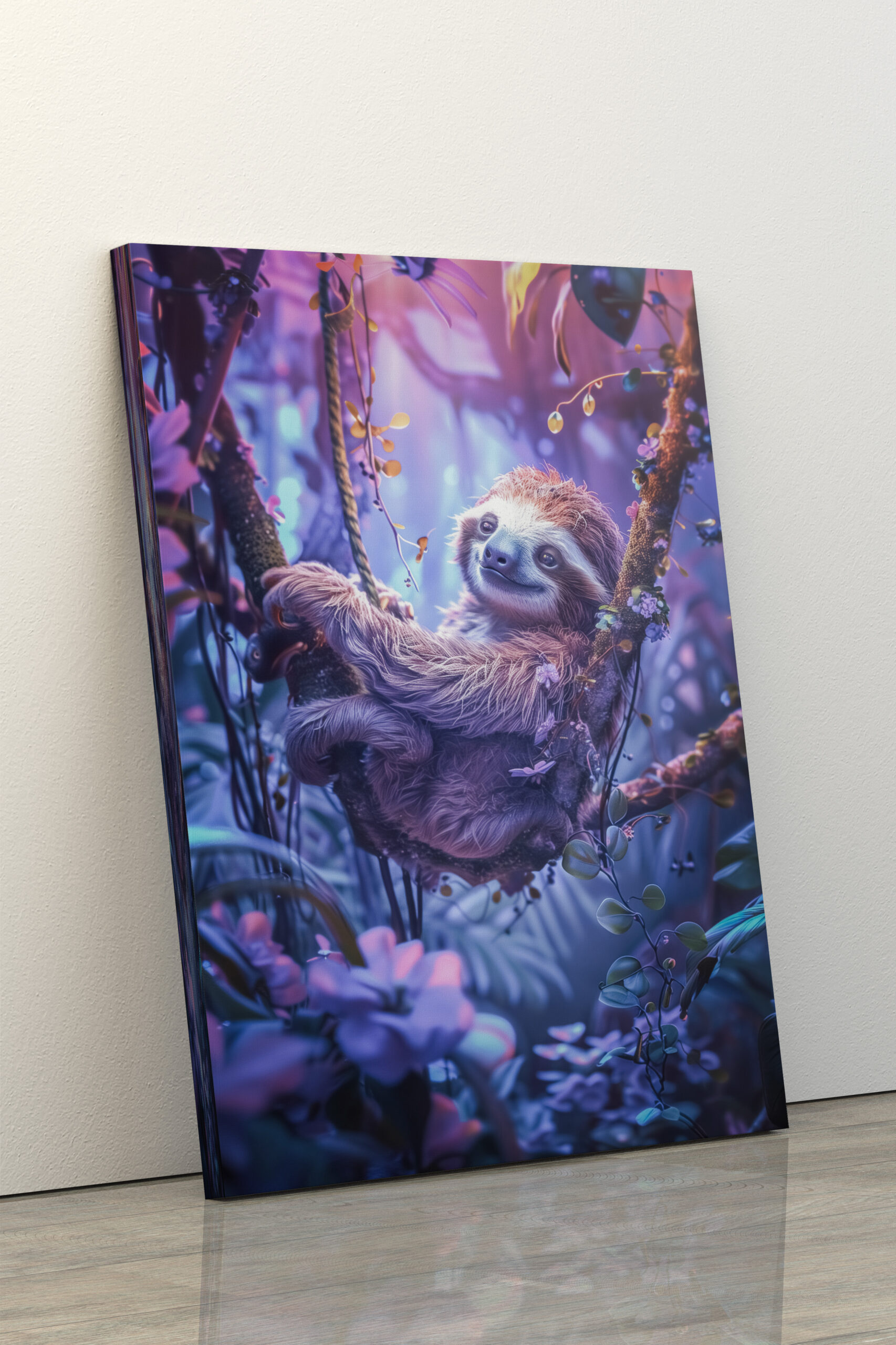 raxxa Canva: Mehr Schlaf weniger Stress Faultierlogik