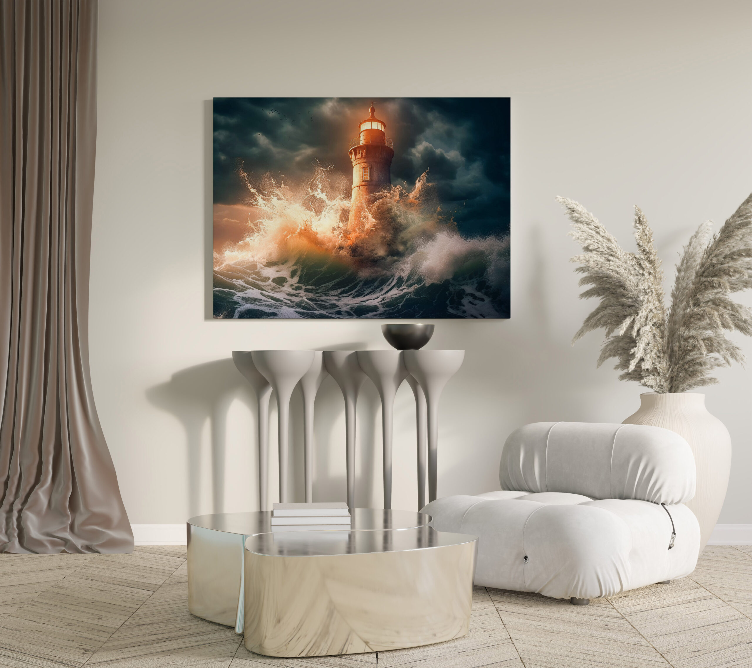 raxxa Canva: Er steht wie ein Riese zwischen Himmel und Meer - Image 2