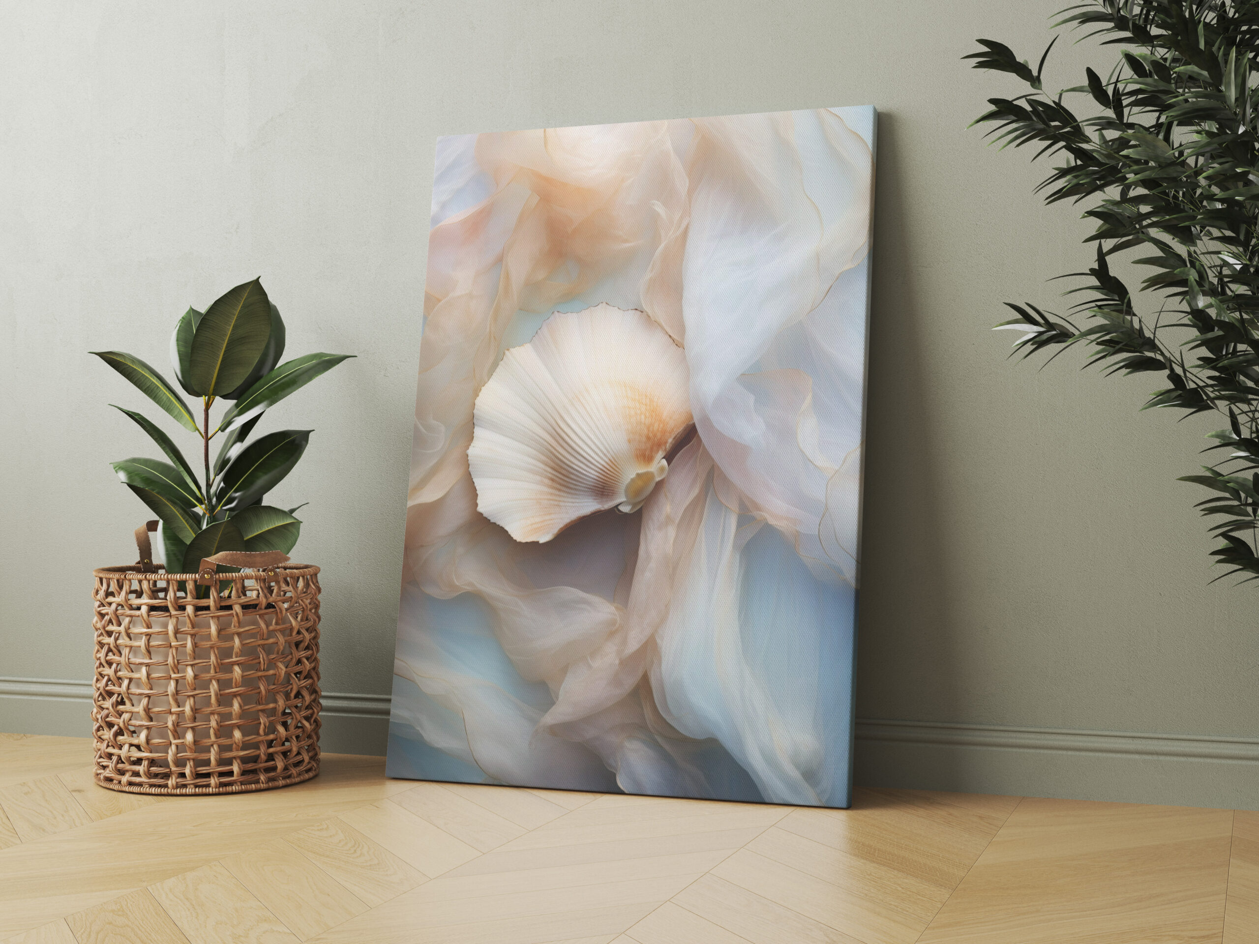 raxxa Canva: Muscheln im Sand