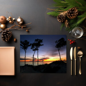 raxxa Premium-Tischset: Sonnenuntergang an der Ostsee