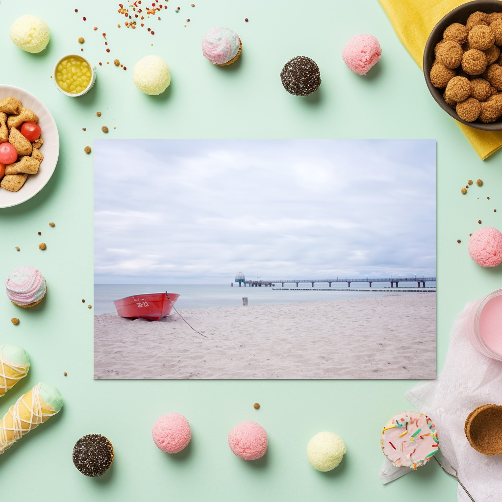 raxxa Premium-Tischset: Seebrücke Zingst - Imagen 3